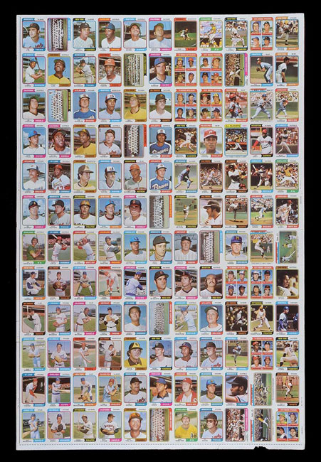 Charitybuzz: Take Home this Rare 2007 TOPPS Baseball Uncut Card Sheet