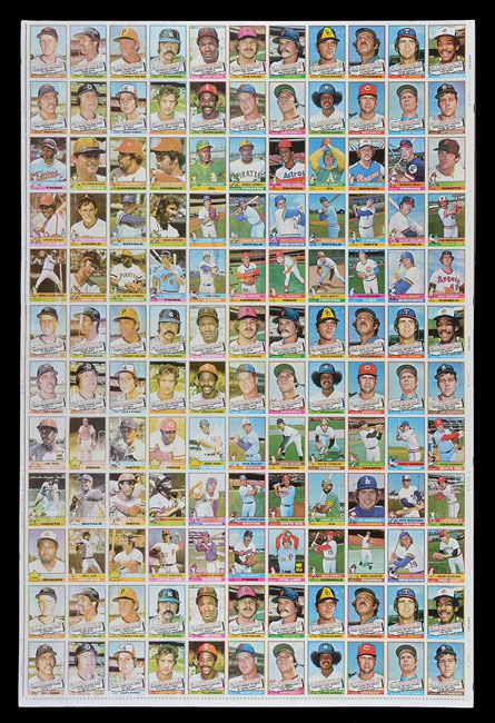 Charitybuzz: Take Home this Rare 2007 TOPPS Baseball Uncut Card Sheet