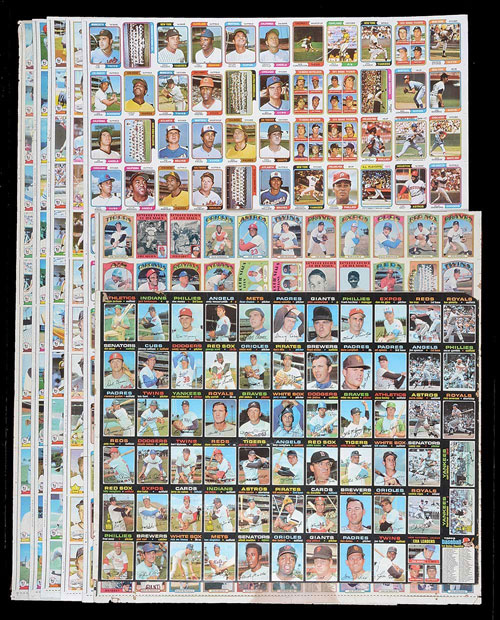 Charitybuzz: Take Home this Rare 2007 TOPPS Baseball Uncut Card Sheet