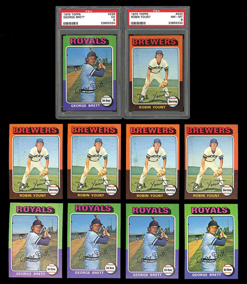 1975 Topps Near-Complete Set (639/660) Plus 3,396 Duplicates Including ...