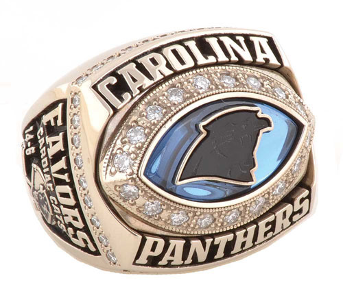 Custom 2003 Carolina Panthers National Football Championship Ring