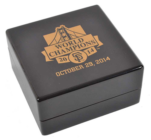 2012 San Francisco Giants World Series Championship Ring - ORIGINAL  PRESENTATIONAL BOX - PRICE REALIZED: $5,800 - SCP AUCTIONS