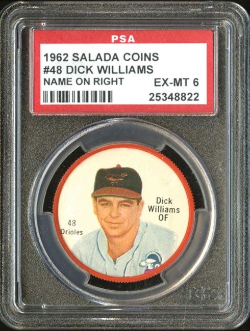 1963 Salada Junket Coins #59 Lee Thomas PSA 9 Angels 海外 即決-