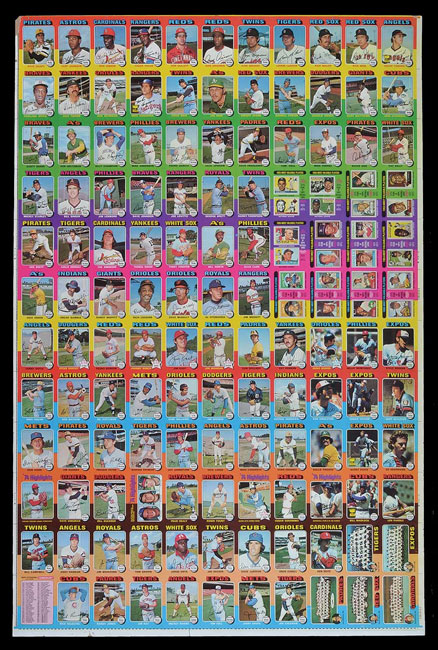 Charitybuzz: Take Home this Rare 2007 TOPPS Baseball Uncut Card Sheet