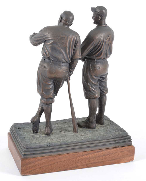 1999 Babe Ruth & Lou Gehrig Bronze Statue by Palmer Murphy