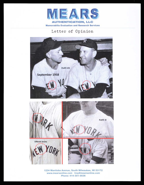Sports Memorabilia  1958 NY Yankees World Series Signed Baseball