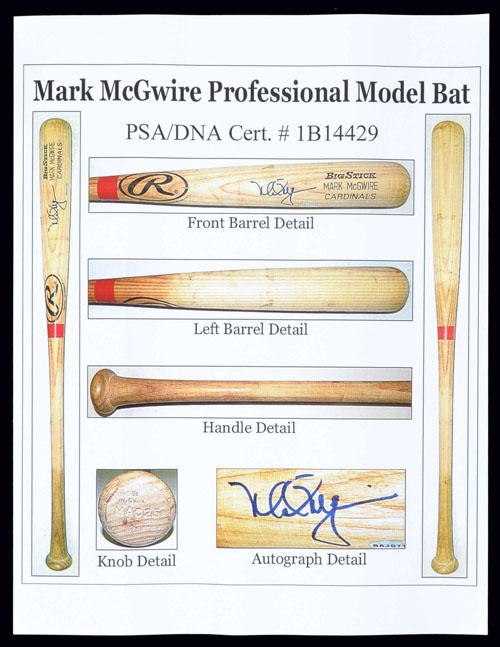 Mark McGwire Game-Used Bat
