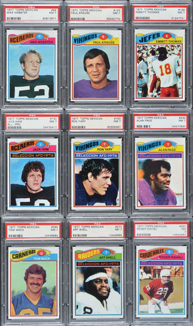 Auction Item 333110232767 Football Cards 1977 Topps Mexican