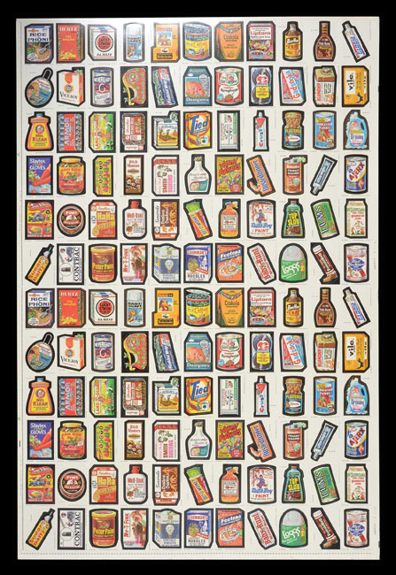 1979 Topps Wacky Packages uncut card sheet nm 2 sets rare 
