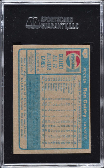 Ron Guidry Price List - Supercollector Catalog