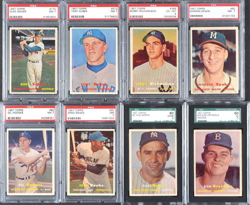  1957 Topps Baseball Complete Set 407 Cards VG overall