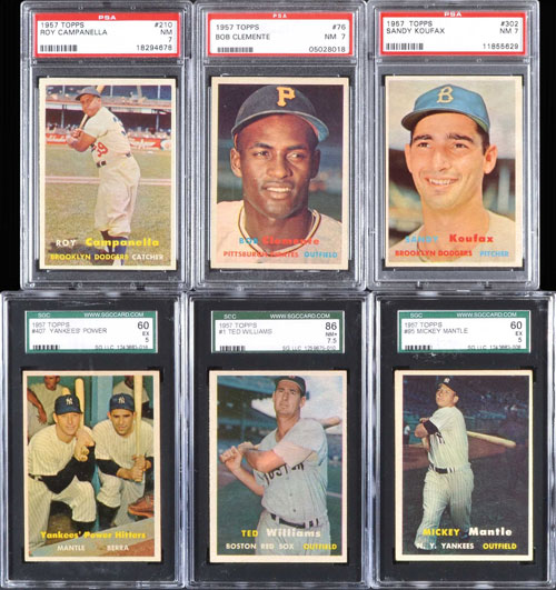  1957 Topps Baseball Complete Set 407 Cards VG overall