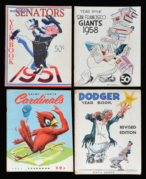 Lot of 9 Atlanta Braves Official Baseball Yearbooks (72-78, 83, 84