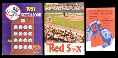 1949-53 Brooklyn Dodgers vs. New York Yankees World Series Programs (3  Different) - Beckett LOA on Goldin Auctions