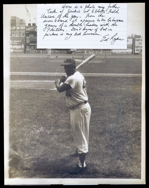 Lot Detail - Circa 1947 Jackie Robinson Brooklyn Dodgers Souvenir Pennant