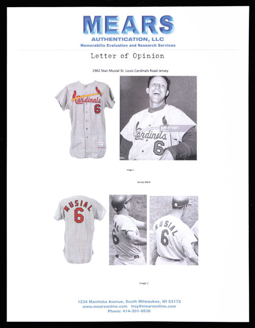 Stan Musial Signed Heavily Inscribed STATS St. Louis Cardinals Jersey —  Showpieces Sports
