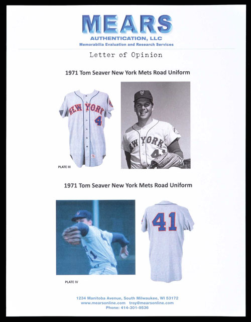 Tom Seaver Autographed Professional Jersey W/ Tags From 
