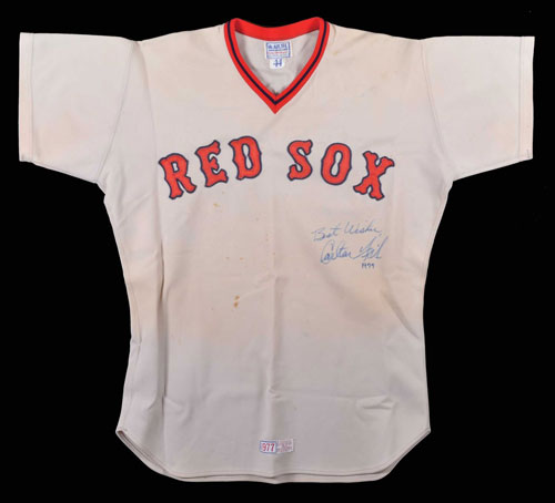 Lot Detail - 1975 Carlton Fisk Game Used & Signed Boston Red Sox