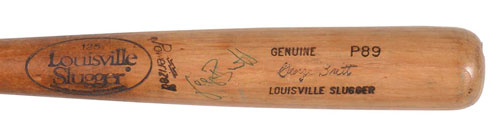 Lot Detail - 1983 George Brett Game Used & Signed Kansas City