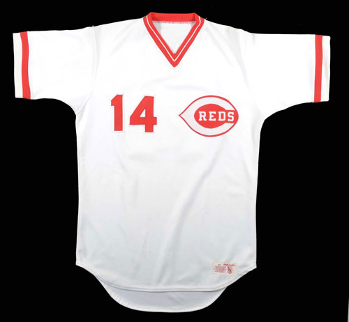reds game worn jersey