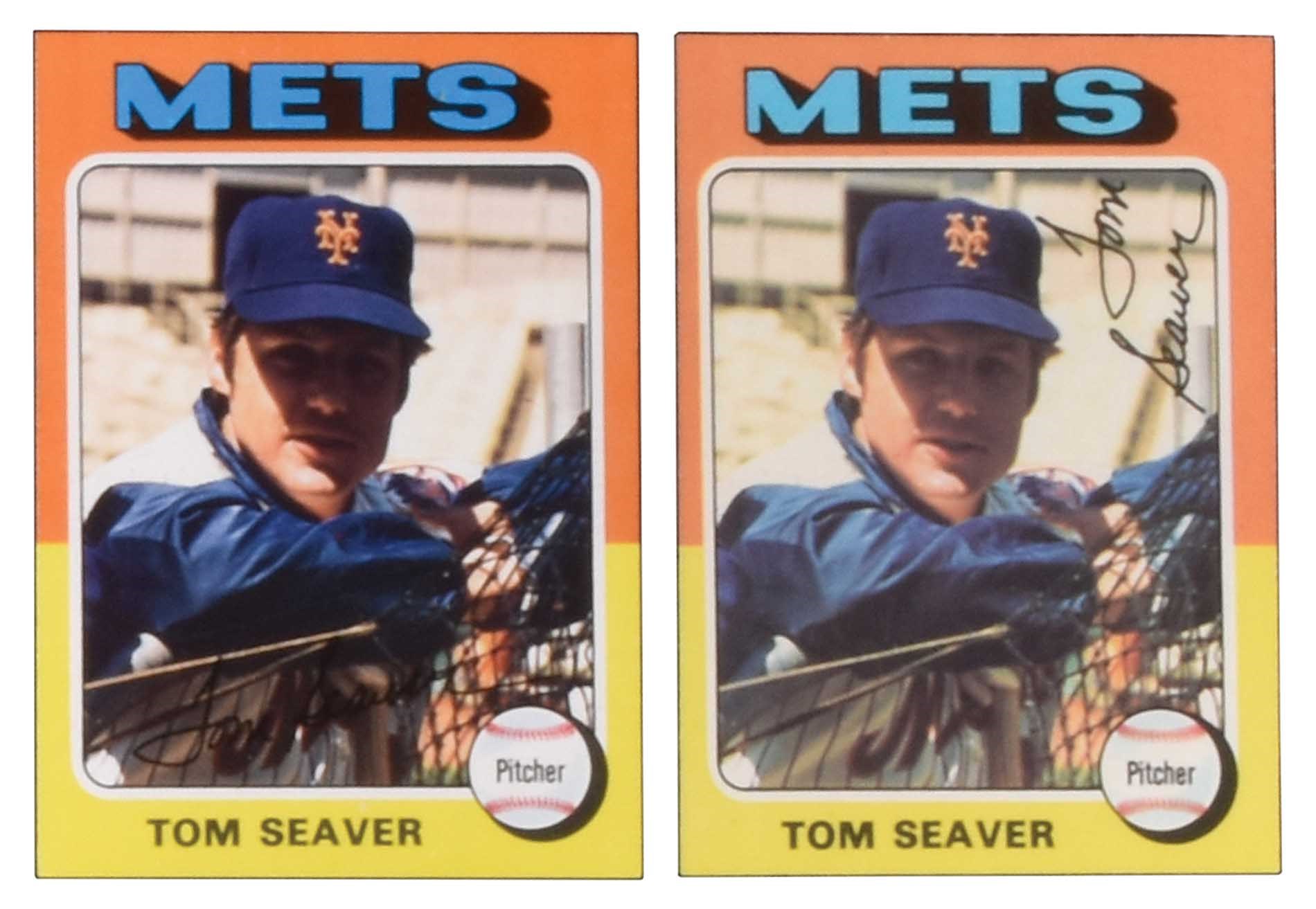 Tom Seaver 1975 Topps Mini #370 Card