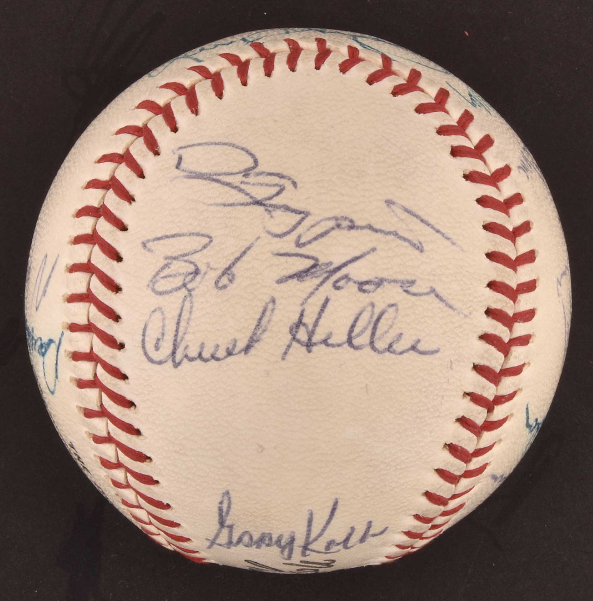 Sold at Auction: 1968 Pittsburgh Pirates Team Signed HAITI Ball w