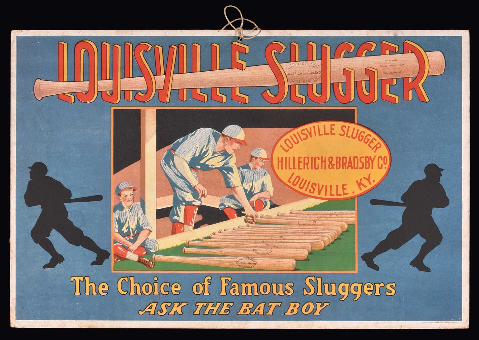 Vintage Louisville Slugger bat label - USA Stock Photo - Alamy