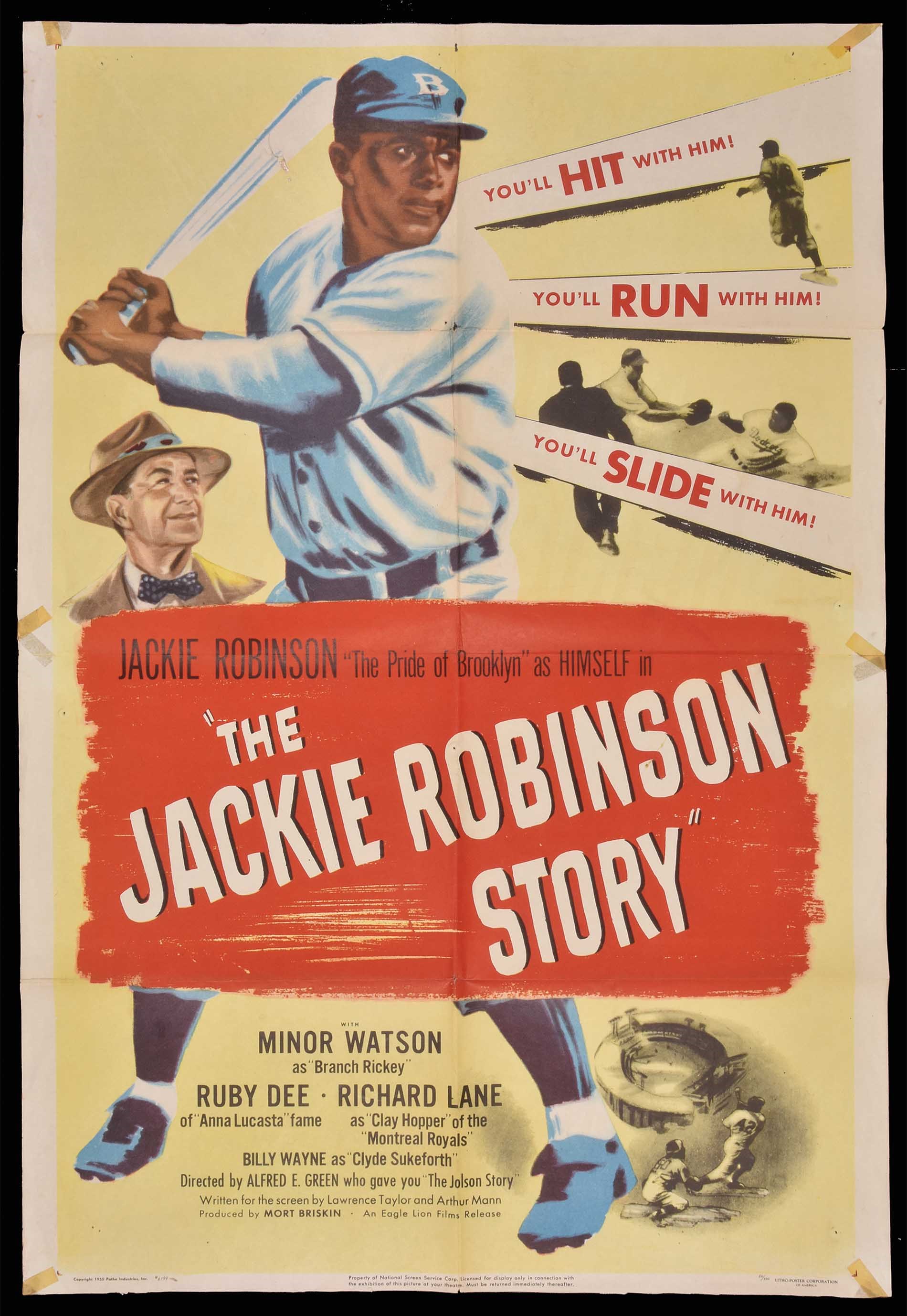 Lot Detail - 1950 THE JACKIE ROBINSON STORY ORIGINAL ONE SHEET