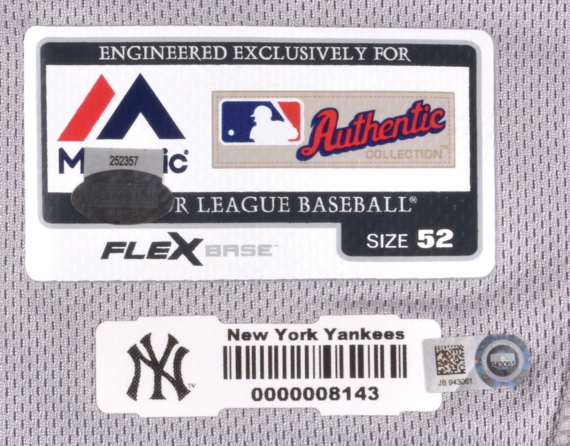 New York Yankees Aaron Judge Majestic Flex Base Jersey Gray Size