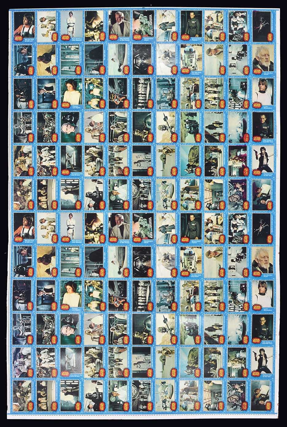 Lot Detail - 1977 Topps Baseball Uncut Sheet