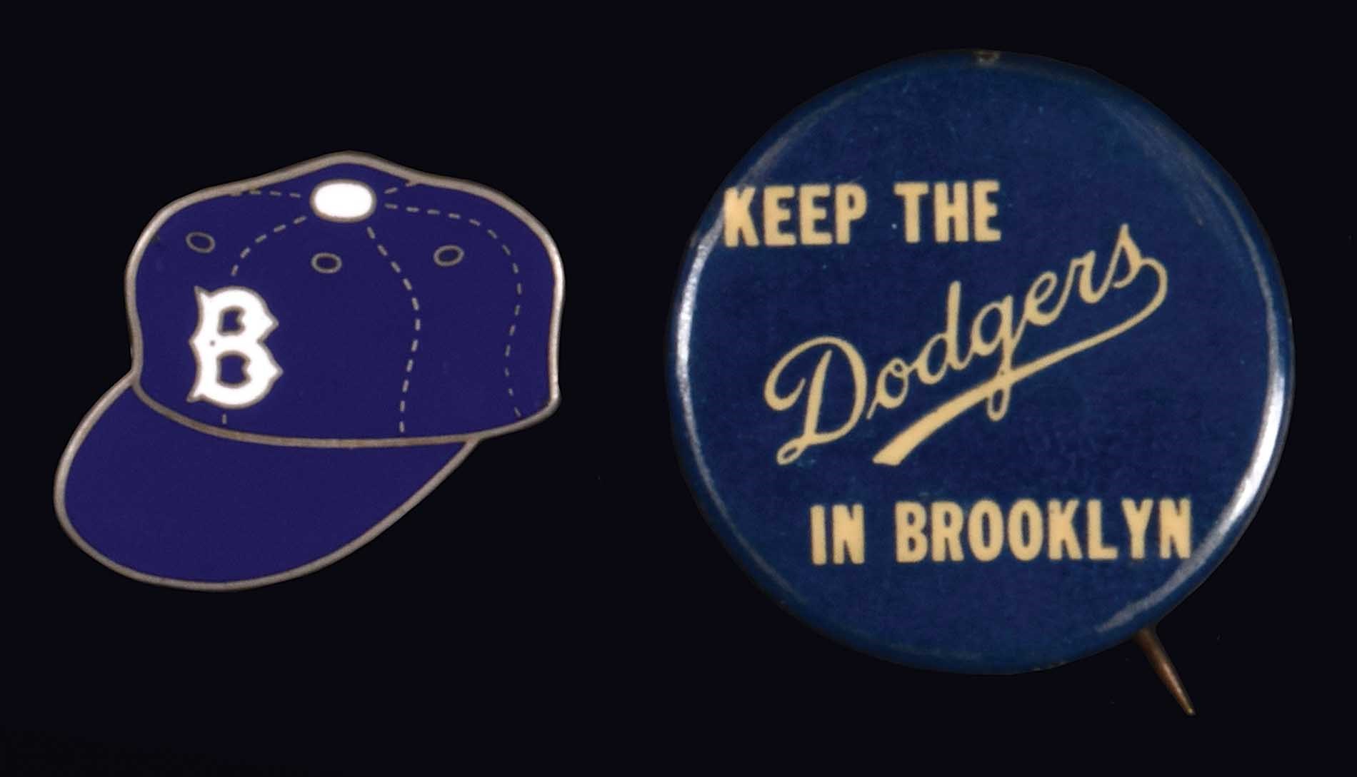 Pins of the 1955 Brooklyn Dodgers