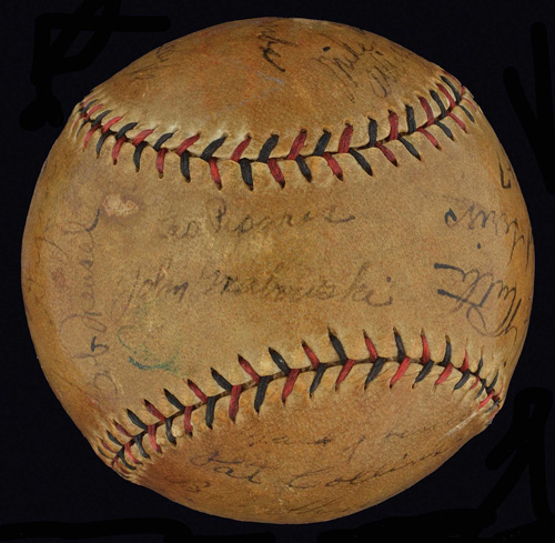 1927 New York Yankees Team Signed Baseball