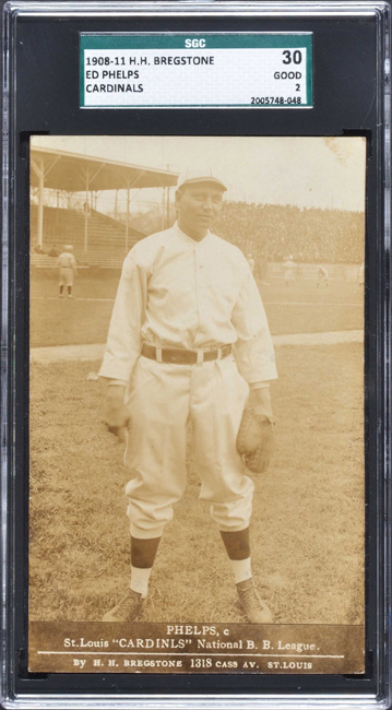 Lot - Baseball Card Ed Phelps St. Louis Cardinals, 1911