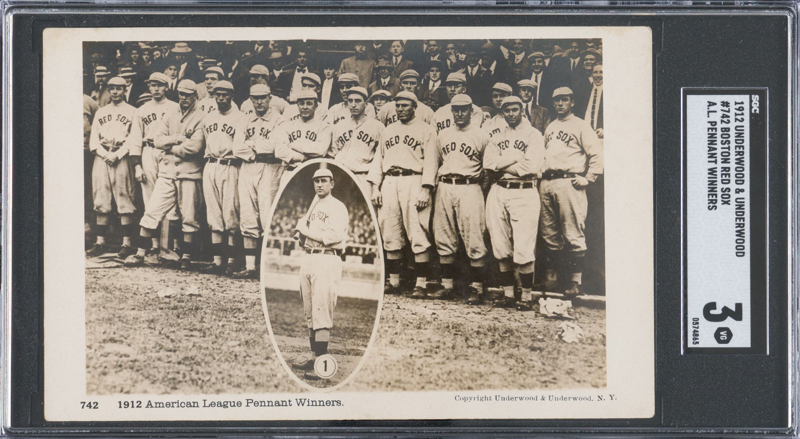 Boston Red Sox team photo at 1912 World Series (baseball