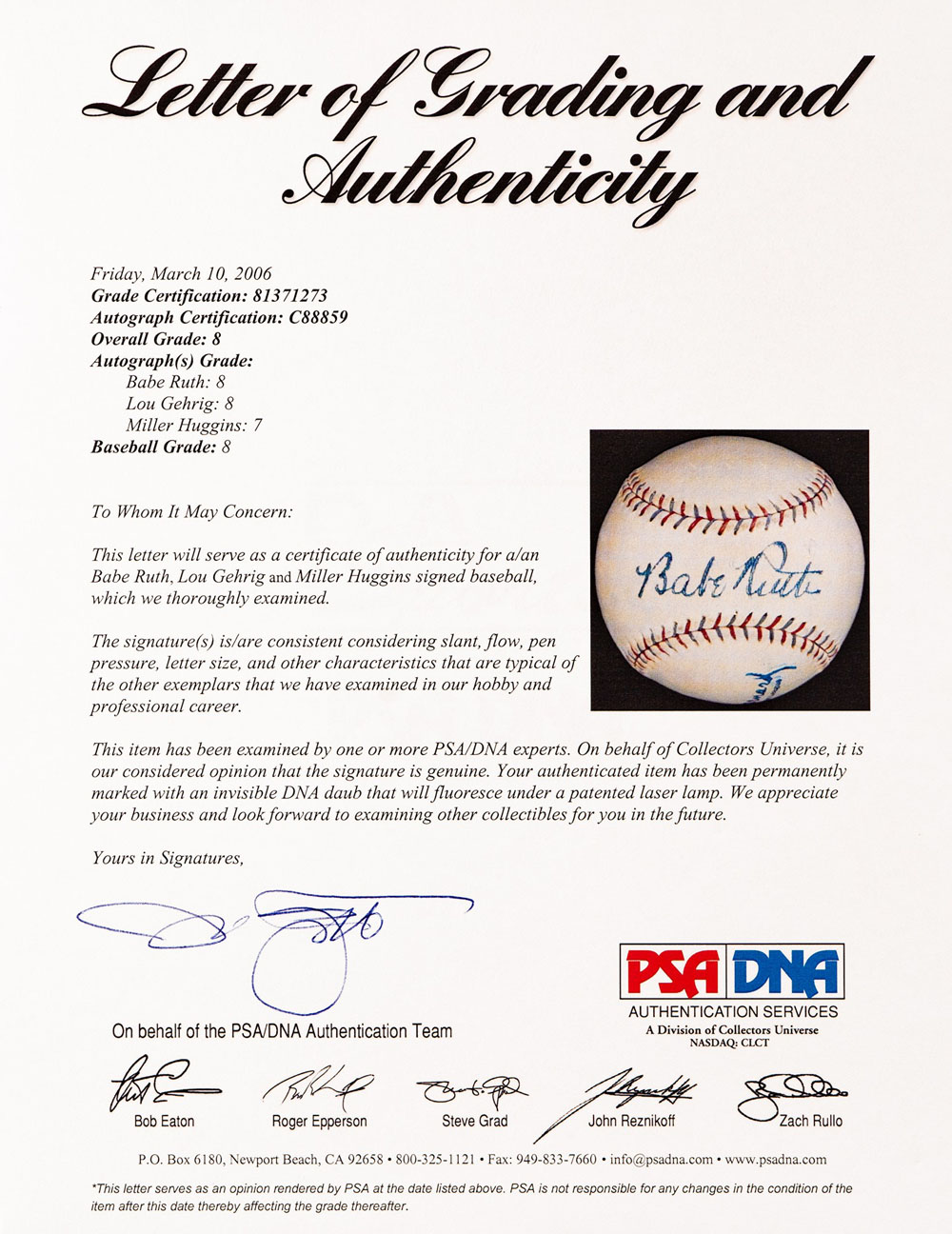 Who Needs A 401K If You Own A Baseball Signed By Babe Ruth?