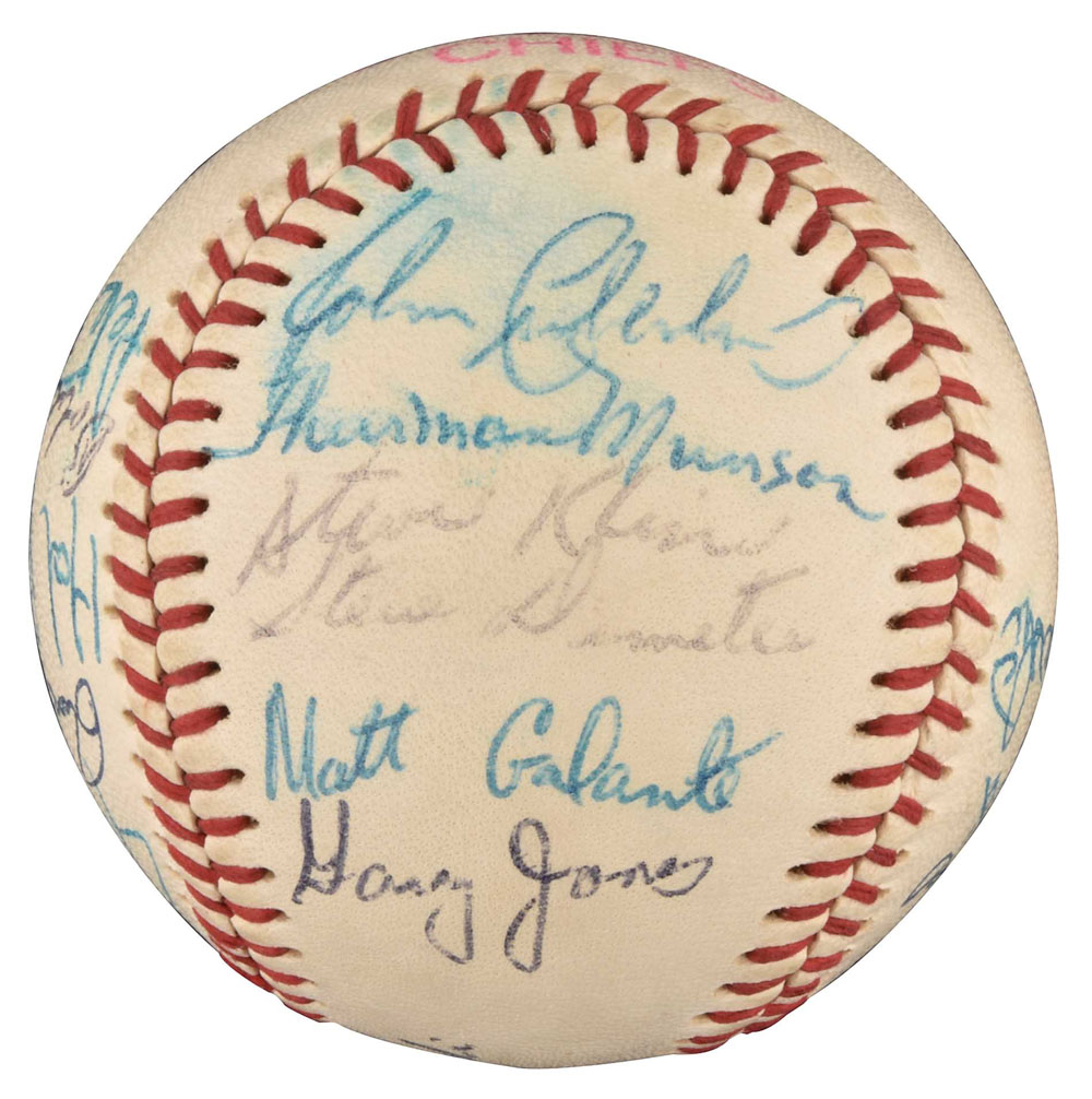 Thurman Munson Signed Baseball, Autographed Thurman Munson