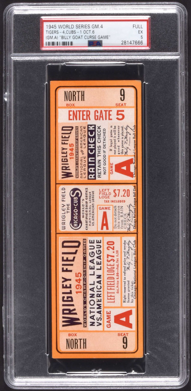 Detroit Tigers 1945 World Series 24'' Ticket Stub