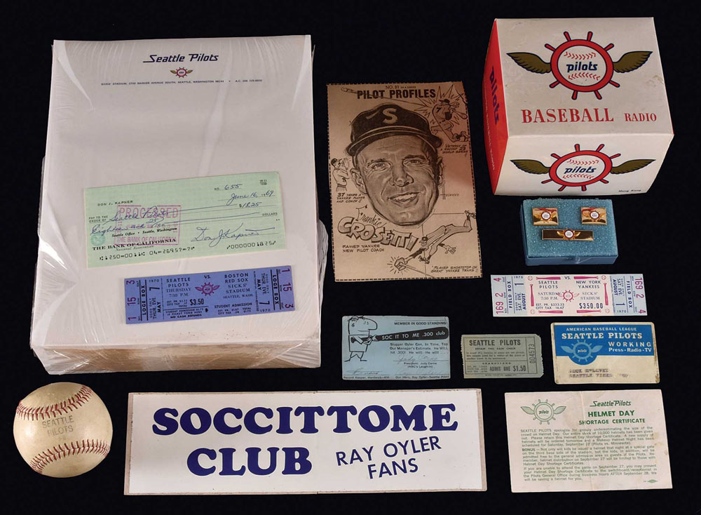 Lot Detail - 1969 Seattle Pilots Spring Training Game-Used Home