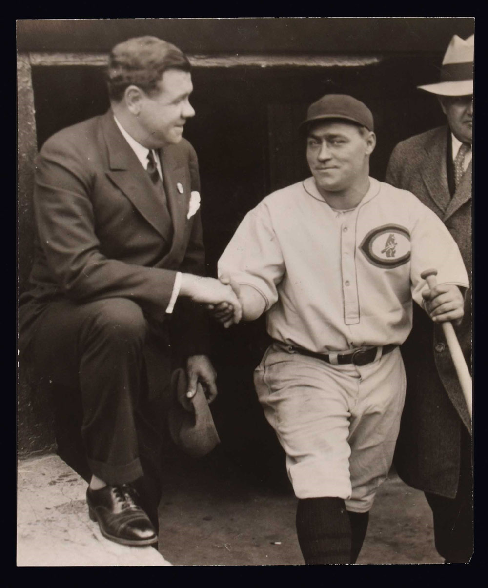 1929 Babe Ruth Original News Photograph, First Time Wearing Number