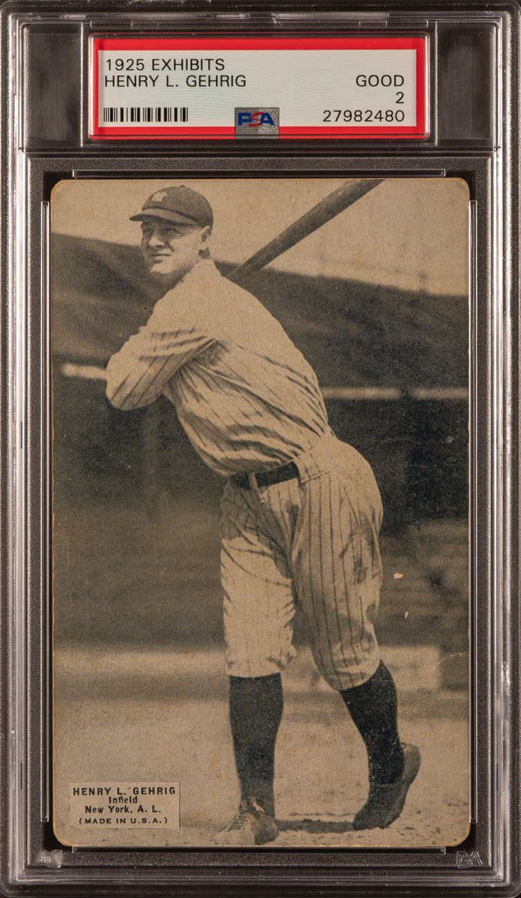 1928 Exhibits Lou Gehrig