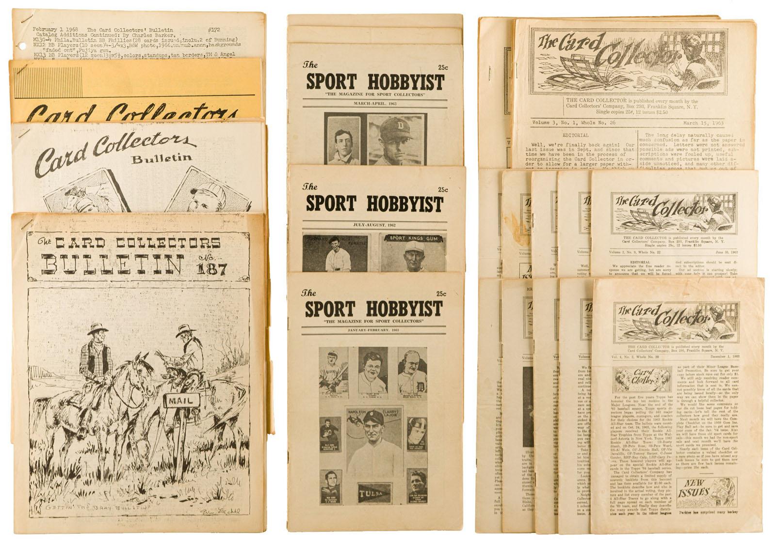 1960s to 1970s Baseball Card Hobby Periodical Collection (50+ Different