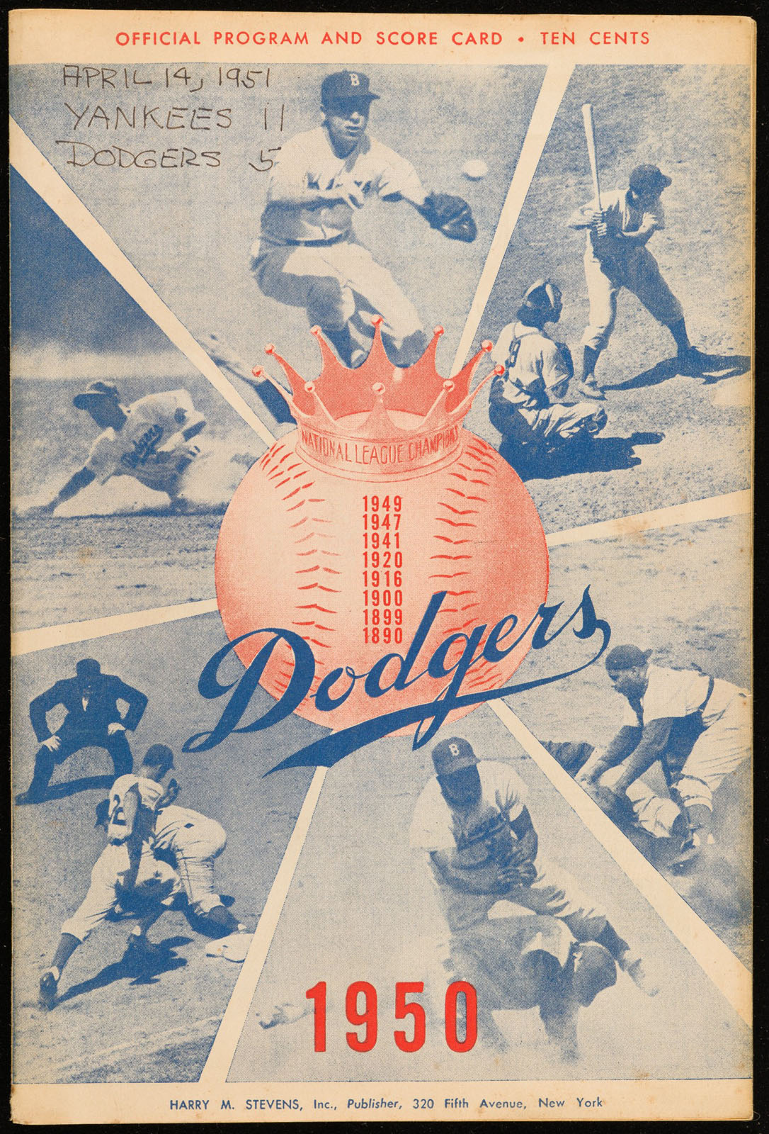 Sold at Auction: VINTAGE BROOKLYN DODGERS POSTER