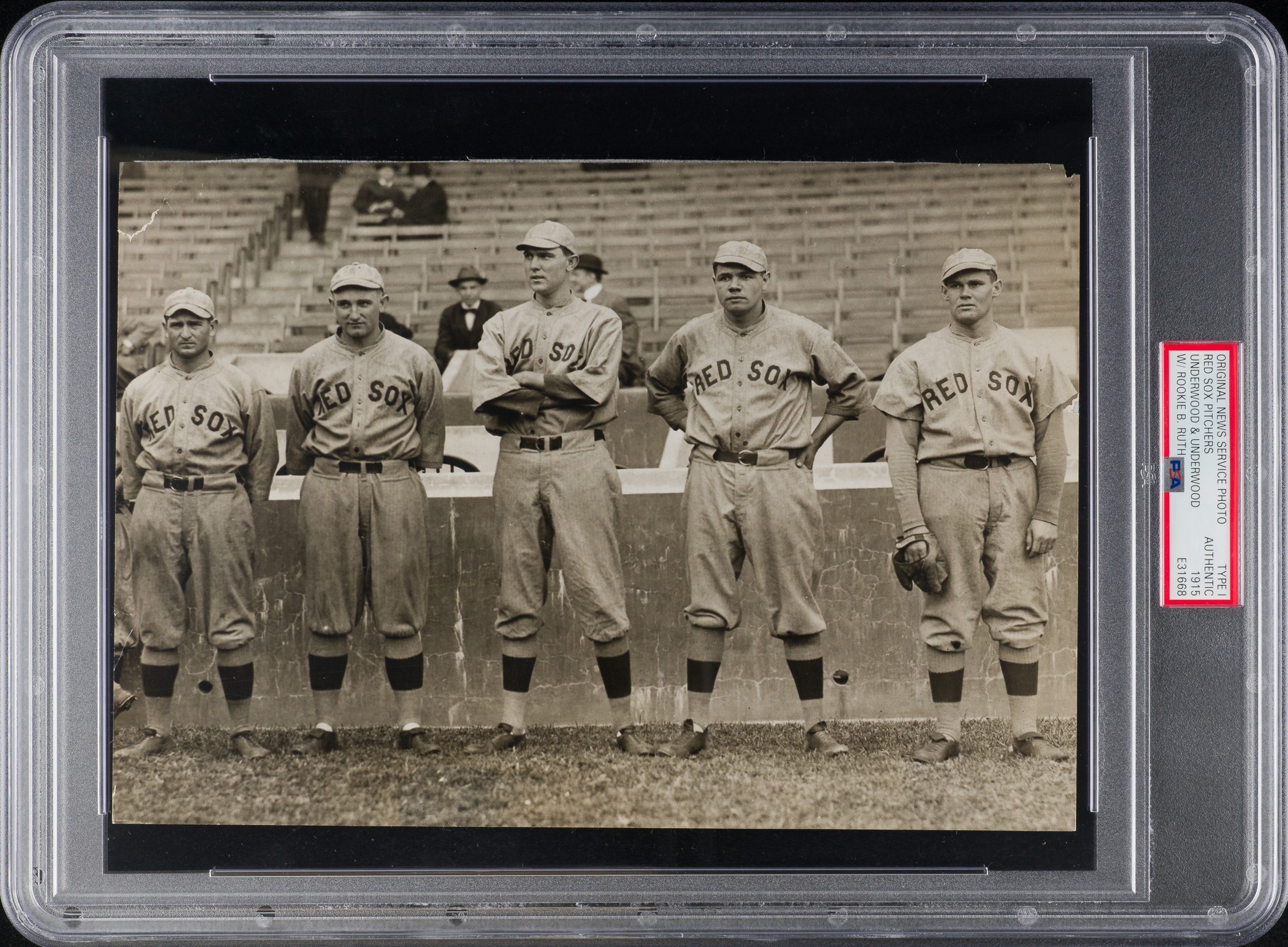 Hake's - 1915 BOSTON RED SOX SPRING TRAINING PHOTO WITH BABE RUTH IN HIS  ROOKIE SEASON.
