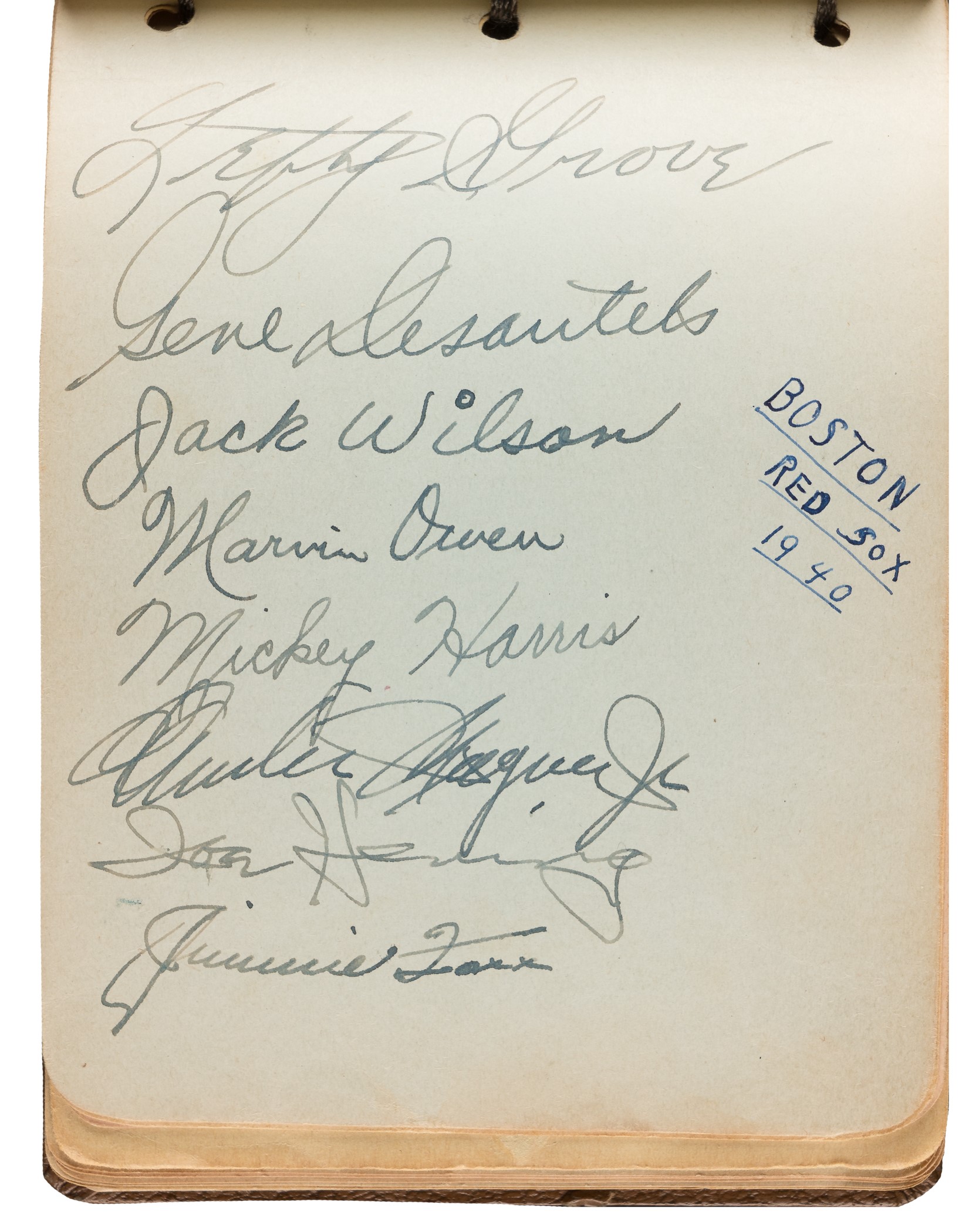 Sold at Auction: Ted Williams signature cut