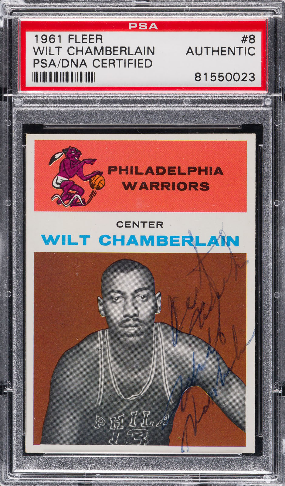 Lot Detail - Wilt Chamberlain Signed 1961-62 Philadelphia Warriors