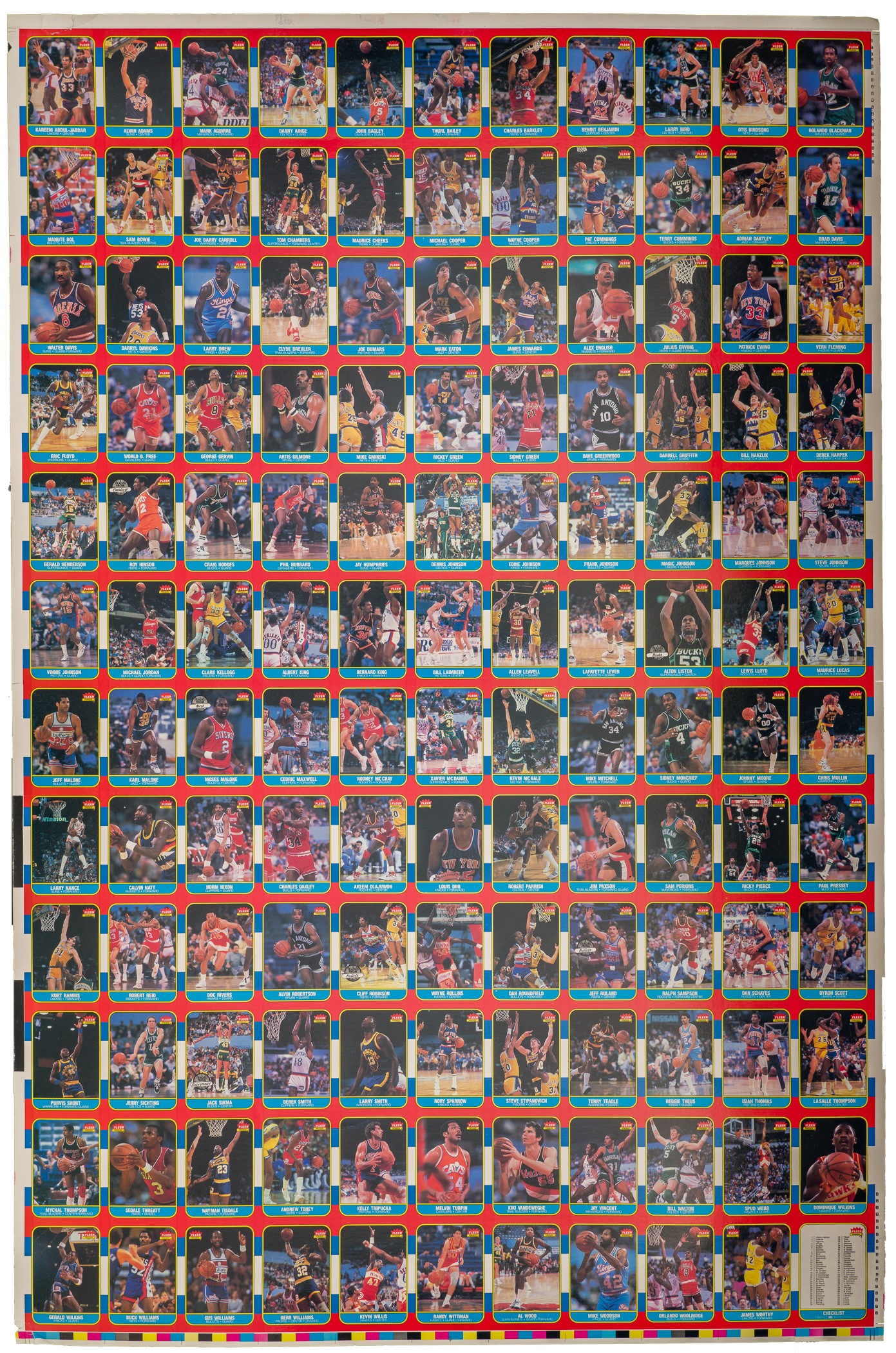 Cheapest 1986 Fleer Basketball cards (12)