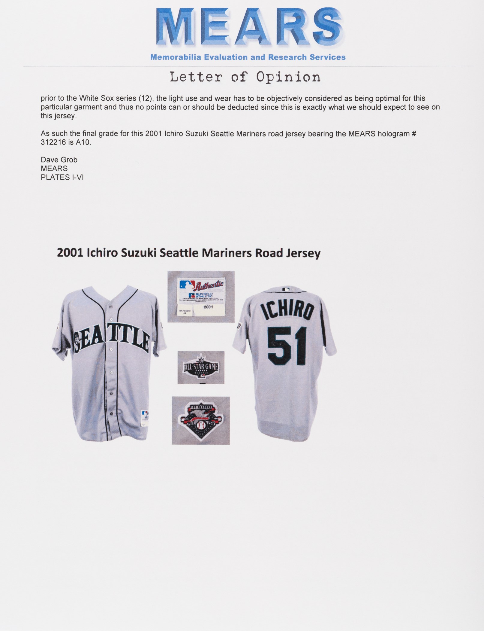 Lot Detail - 2001 Ichiro Suzuki Game Issued Seattle Mariners Alternate  Jersey - Rookie Season! (MEARS)
