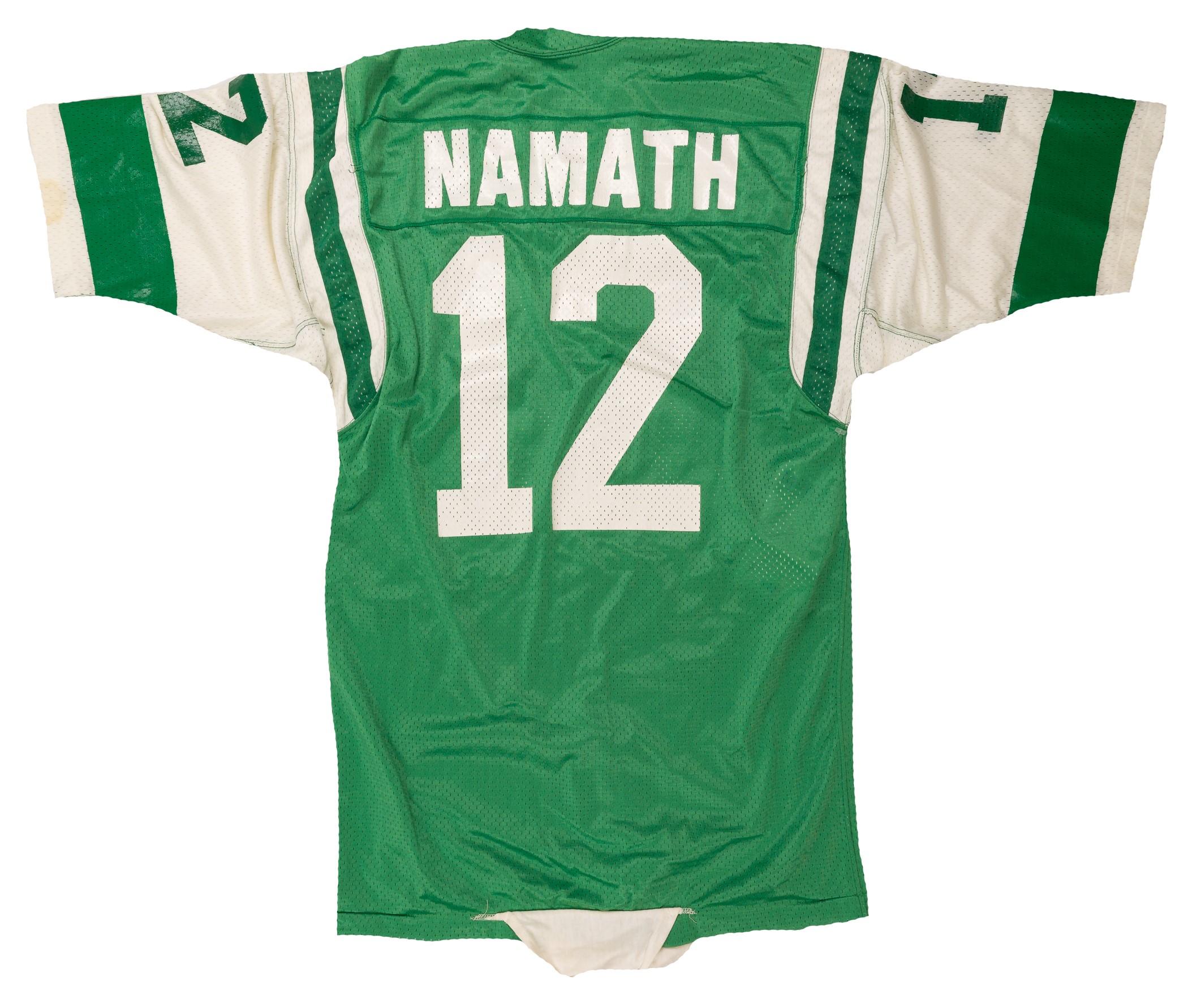 1970-73 Joe Namath Game Worn New York Jets Jersey, MEARS A10., Lot  #80120