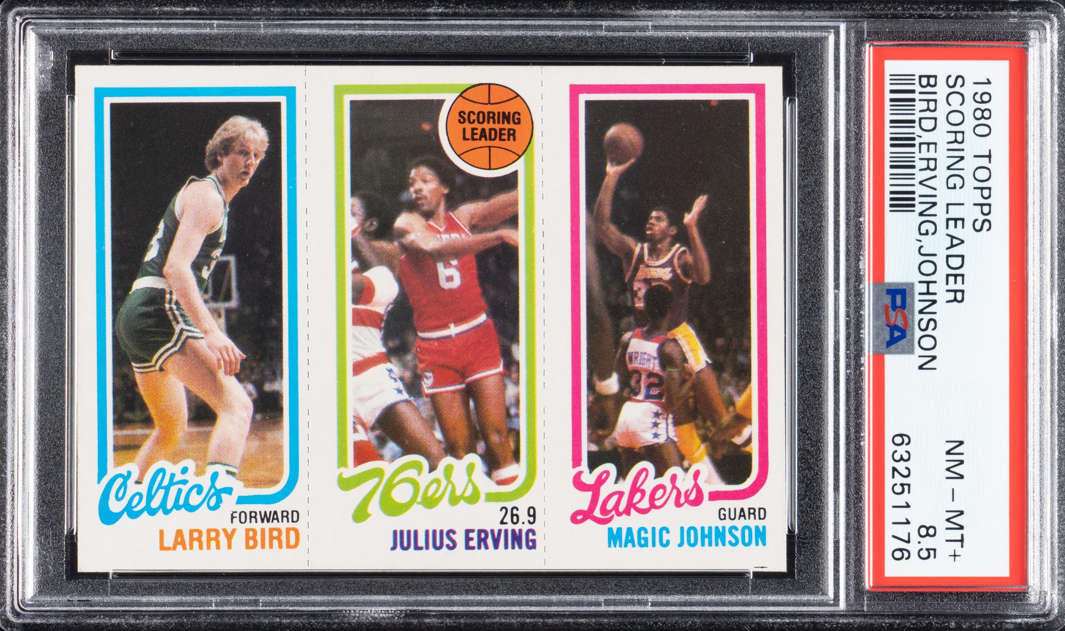 1980-1981 Topps Basketball Larry Bird/Magic Johnson Rookie PSA NM-MT+ 8.5 |  REA Archive