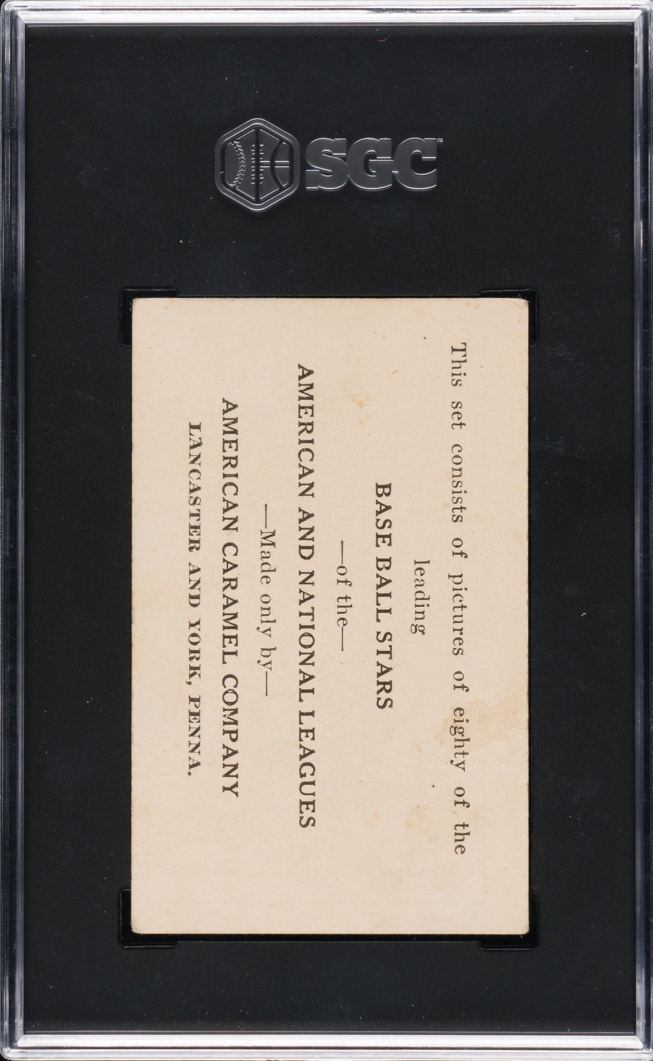 Issued by American Caramel Company, Lancaster and York